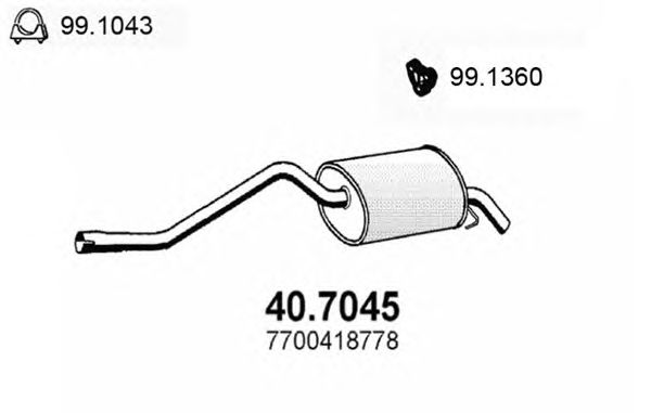 Глушник ASSO 40.7045