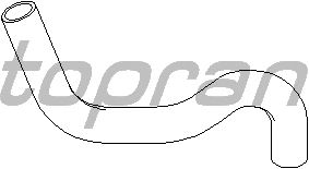 Шланг радиатора TOPRAN 721 832