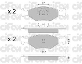 Тормозные колодки CIFAM 822-057-2