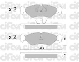 Тормозные колодки CIFAM 822-073-0
