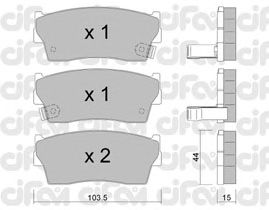 Тормозные колодки CIFAM 822-116-0