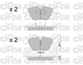 Тормозные колодки CIFAM 822-122-0