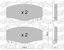 Тормозные колодки CIFAM 822-129-1