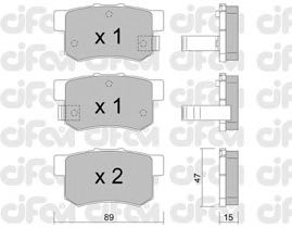 Тормозные колодки CIFAM 822-173-0