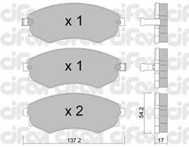 Тормозные колодки CIFAM 822-188-0