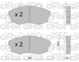 Тормозные колодки CIFAM 822-194-1