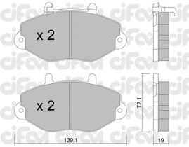 Тормозные колодки CIFAM 822-195-1