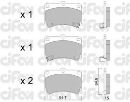 Тормозные колодки CIFAM 822-196-0