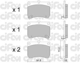 Тормозные колодки CIFAM 822-197-0