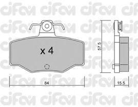 Тормозные колодки CIFAM 822-199-0