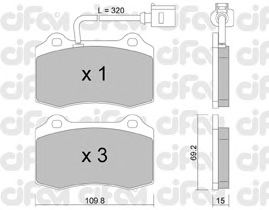 Тормозные колодки CIFAM 822-251-4