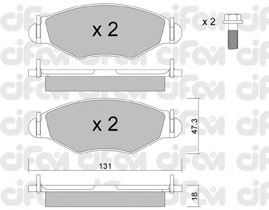 Тормозные колодки CIFAM 822-254-1