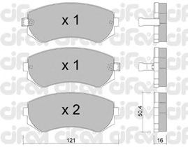 Тормозные колодки CIFAM 822-304-0
