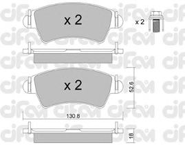 Тормозные колодки CIFAM 822-313-0