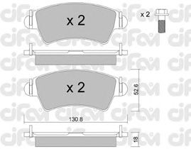 Тормозные колодки CIFAM 822-313-1