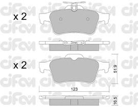 Тормозные колодки CIFAM 822-337-1