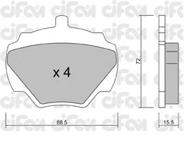 Тормозные колодки CIFAM 822-353-0