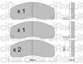 Тормозные колодки CIFAM 822-374-0