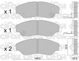 Тормозные колодки CIFAM 822-376-0