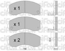 Тормозные колодки CIFAM 822-377-0