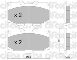 Гальмівні колодки CIFAM 822-413-0