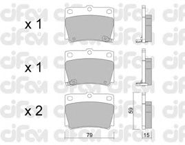 Тормозные колодки CIFAM 822-484-0