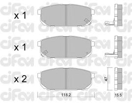 Тормозные колодки CIFAM 822-516-0