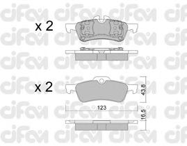 Тормозные колодки CIFAM 822-556-0