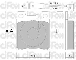 Тормозные колодки CIFAM 822-567-1K