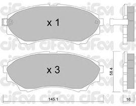 Тормозные колодки CIFAM 822-610-0