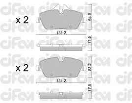 Тормозные колодки CIFAM 822-664-0