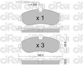 Тормозные колодки CIFAM 822-707-0