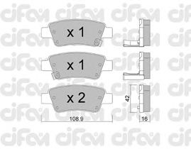 Тормозные колодки CIFAM 822-790-0