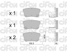 Тормозные колодки CIFAM 822-796-0