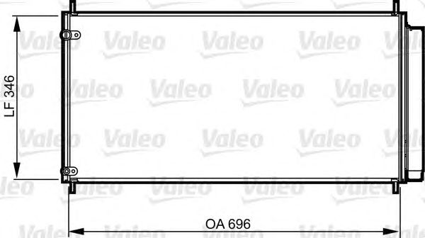 Радиатор кондиционера VALEO 814205