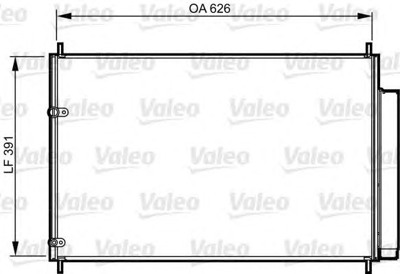 Радиатор кондиционера VALEO 814234