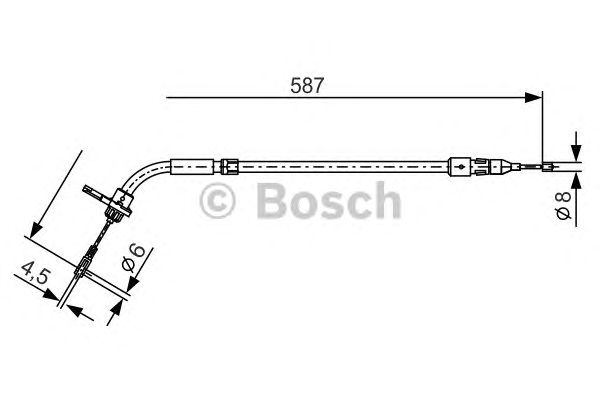 Трос ручника BOSCH 1 987 477 224