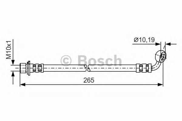 Тормозной шланг BOSCH 1 987 481 128