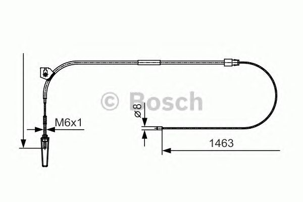 Трос ручника BOSCH 1 987 482 130