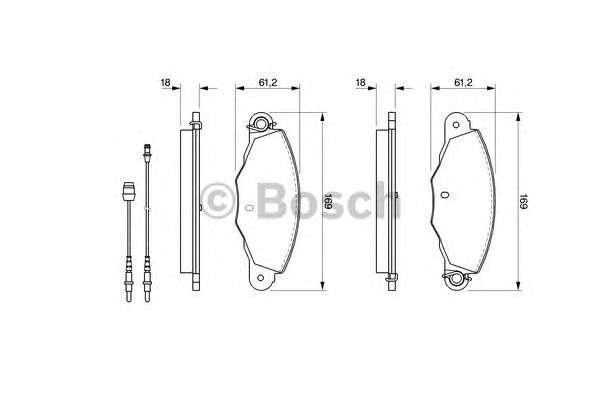 Тормозные колодки BOSCH 0 986 424 511