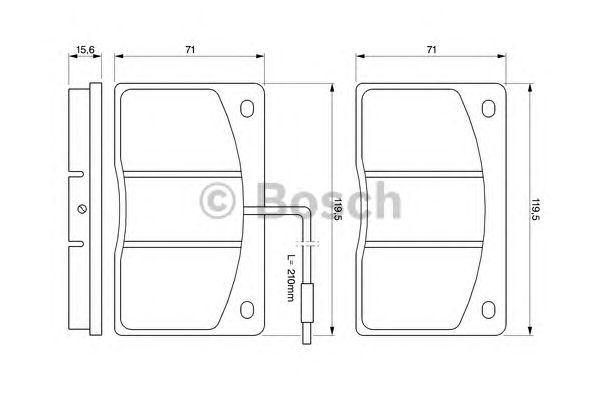 Гальмівні колодки BOSCH 0 986 460 932