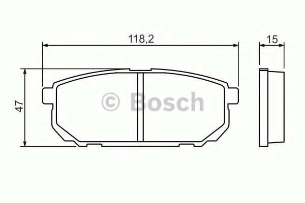 Тормозные колодки BOSCH 0 986 494 388