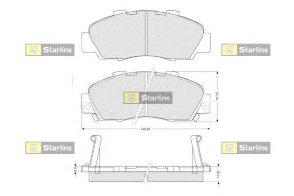 Тормозные колодки STARLINE BD S214