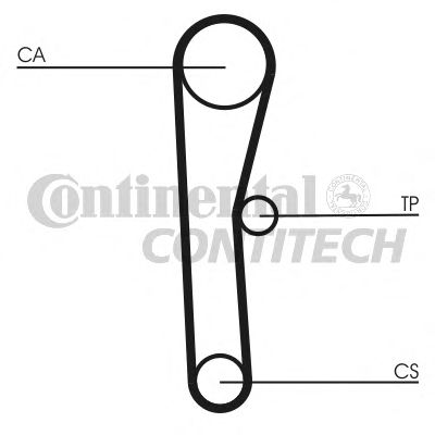 Комплект ремня ГРМ CONTITECH CT536K1