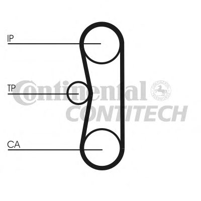 Комплект ременя ГРМ CONTITECH CT662K1