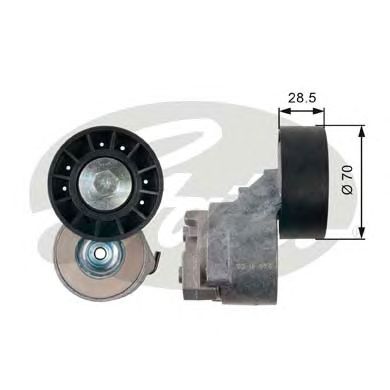 Натяжной ролик поликлинового ремня GATES T39138