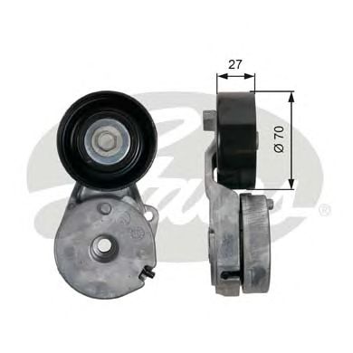 Натяжной ролик поликлинового ремня GATES T39162