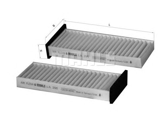 Фильтр салона KNECHT LA 296/S