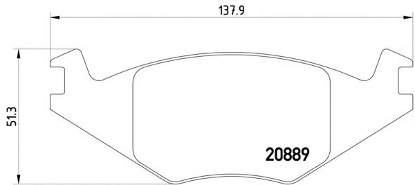 Тормозные колодки TEXTAR 2088902