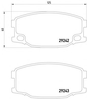 Гальмівні колодки TEXTAR 2924201